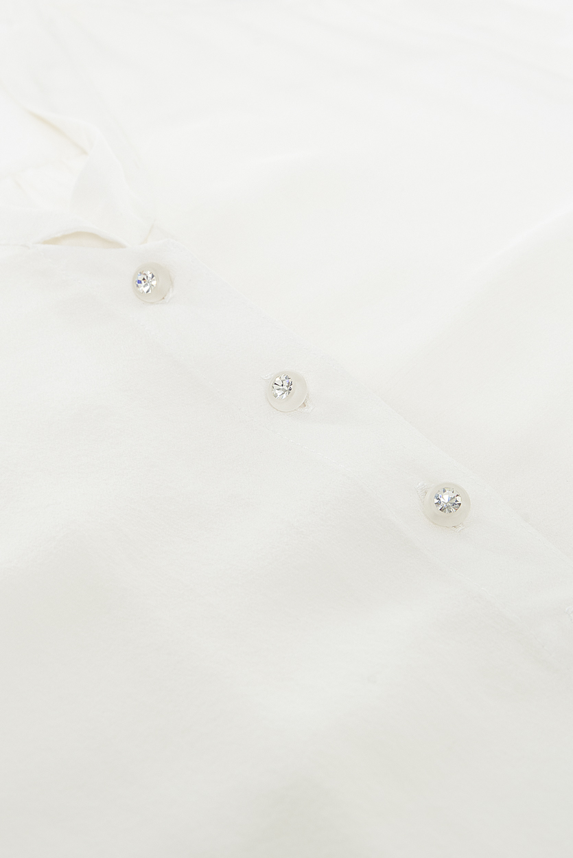 Carlo Felice ottico bianco silk blouse white